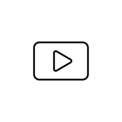 Play Icon. Play button sign and symbol