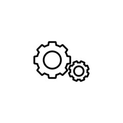 Setting Icon. Cog Settings sign and symbol. Gear Sign