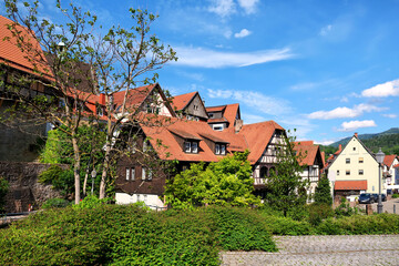 Fototapeta na wymiar Cityscape of Gernsbach, Black Forest, Germany