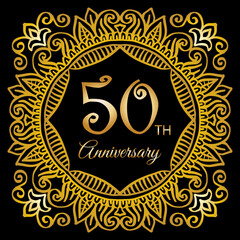 Luxury 50th years anniversary celebration design