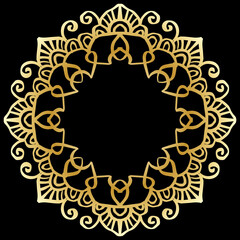 Luxury Mandala Frame Background Circle Ornament