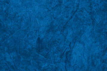 Old wall pattern texture cement blue dark abstract  blue color design are light with black gradient background.