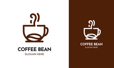 Cup coffee logo with minimal style
