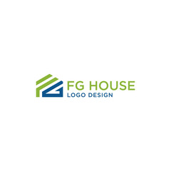 FG HOUSE LOGO DESIGN VECTOR