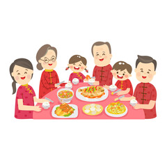 Chinese New Year Food Vector.