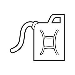 Isolated oil draw animated clean energy vector illustration