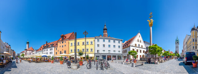 Theresienplatz, Straubing, Bayern, Deutschland 