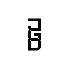 jgd letter original monogram logo design