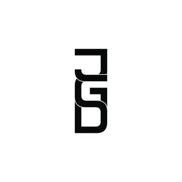 jgd letter original monogram logo design