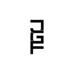 jgf letter original monogram logo design
