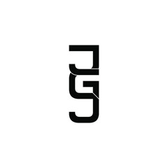 jgj letter original monogram logo design
