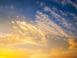 Twilight sky background with Colorful sky in twilight background