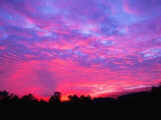 Fototapeta na wymiar Twilight sky background with Colorful sky in twilight background