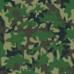 Fototapeta premium woodland jungle leaves battlefield terrain abstract camouflage stripes pattern military background suitable for print cloth