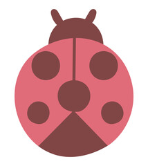 てんとう虫　春　手描き　テントウムシ　イラスト　挿絵　かわいい　虫　生き物　生物　甲虫　昆虫　自然