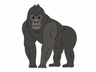 ゴリラのイラスト