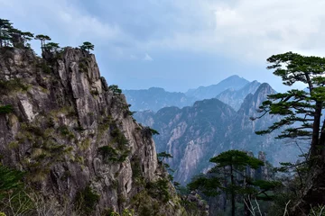 Papier Peint photo autocollant Monts Huang Huangshan Scenic Spot in Anhui Province, China