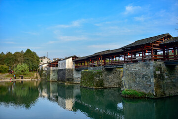 Ancient bridge in Wuyuan Jiangxi China