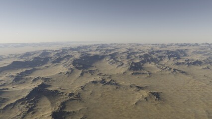 science fiction wallpaper, cosmic landscape, realistic exoplanet, abstract cosmic texture, beautiful alien planet in far space, detailed planet surface, abstract aerial view 3d render