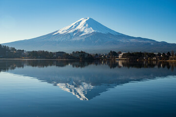 朝の富士山