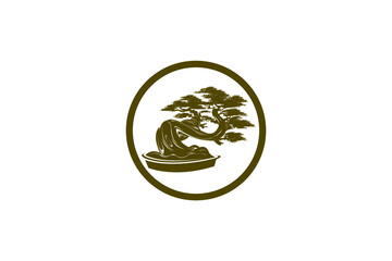Bonsai tree logo design