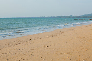 Fototapeta na wymiar Sea and sand at Khao Lak,Thailand.