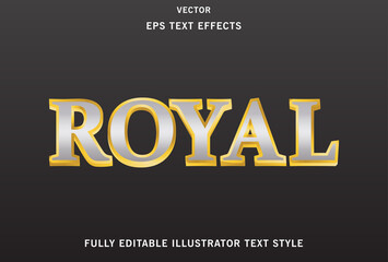 Fototapeta premium royal text effect with luxury style.