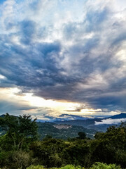 Fototapeta premium clouds over the mountains