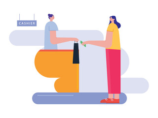 Urban life vector illustration