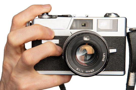 Retro Camera In Hand