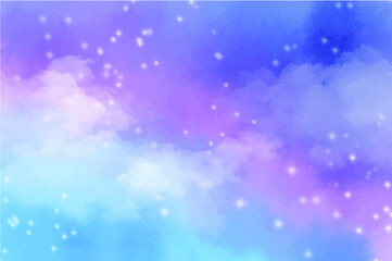 Fototapeta premium Hand painted pastel sky background