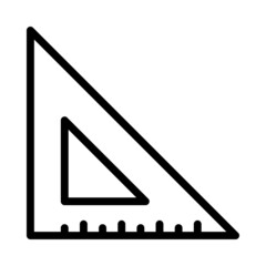 Triangle ruler Icon, ruler icon