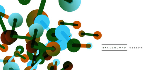 Network concept abstract background. Dots connection. Big data idea. Business template for wallpaper, banner, background or landing