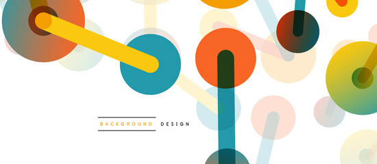 Network concept abstract background. Dots connection. Big data idea. Business template for wallpaper, banner, background or landing