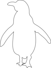 Penguin Silhouette by NJ