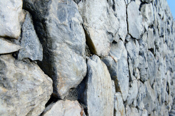 Closeup of stone wall