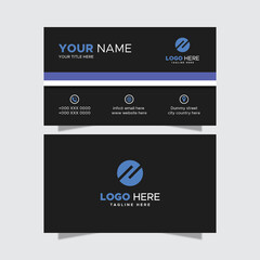 Naklejka premium Creative Black Business Card