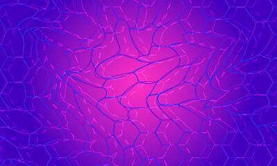 Abstract pink gradient neon line background template .
