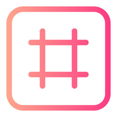 hastag gradient icon