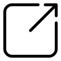 fullscreen line icon