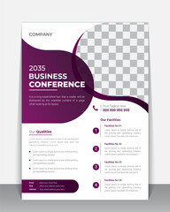 Creative Business Flyer, Brochure, Leaflet design template, A4 modern Vector Flyer and Mock up Template layout of poster, flyer, brochure and banner report