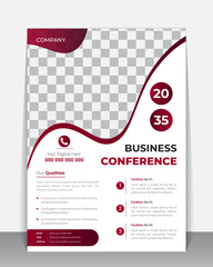Creative Business Flyer, Brochure, Leaflet design template, A4 modern Vector Flyer and Mock up Template layout of poster, flyer, brochure and banner report