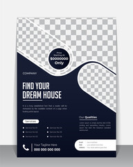 Creative Business and real estate home sale Flyer, Brochure, Leaflet design template, A4 modern Vector Flyer and Mock up Template layout of poster, flyer, brochure and banner report