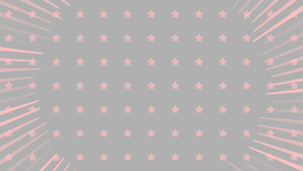 可愛い背景と集中線　（星）