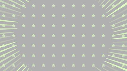 可愛い背景と集中線　（星）