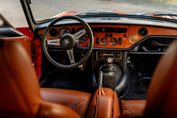 Vintage Sports Car 1970 Triumph GT6+ Interior