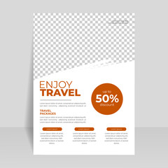 Travel sale flyer template 