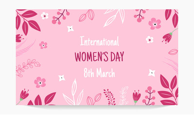 Happy wowen's day social media post template