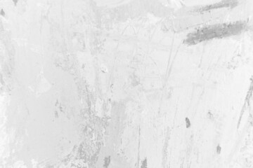 Gray grunge background. Monochrome banner template with real artistic texture. Abstract brushstroke texture. Grey rough hand-painted backdrop. Artwork fragment close up — Old-fashioned wallpaper.