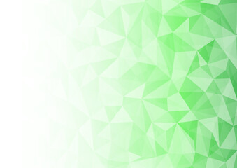 抽象的な幾何学模様と初夏らしい新緑を感じさせるグラデーション背景素材